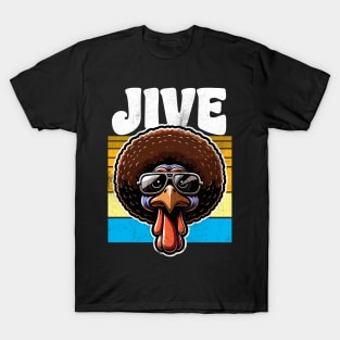 Jive 70s Thanksgiving Turkey Retro T-Shirt